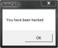 Message shown by my test "virus"