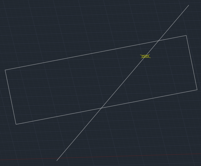 Intersection between a line and a plane