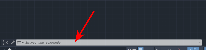 Empty AutoCAD command line