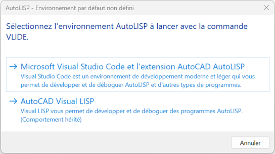 1ère exécution de VLIDE